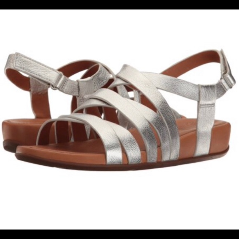 FitFlop Womens LUMY LEATHER GLADIATOR SANDALS